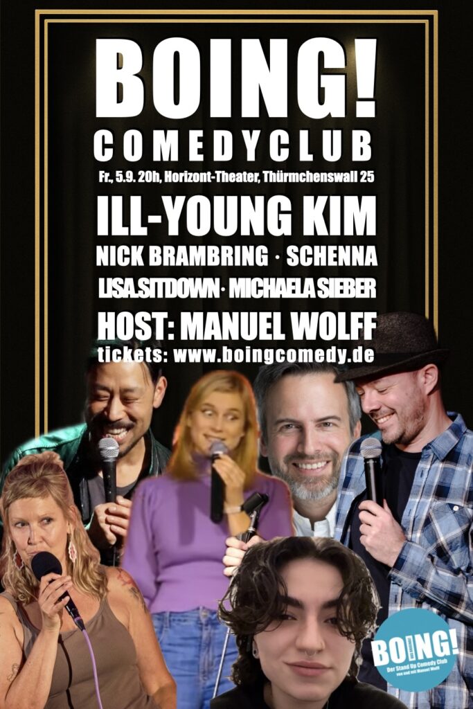 boing line up - BOING! Comedy Club